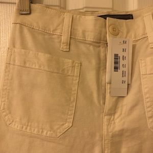 NWT J Crew/Point Sur Wide Leg Crop Pant in Ivory